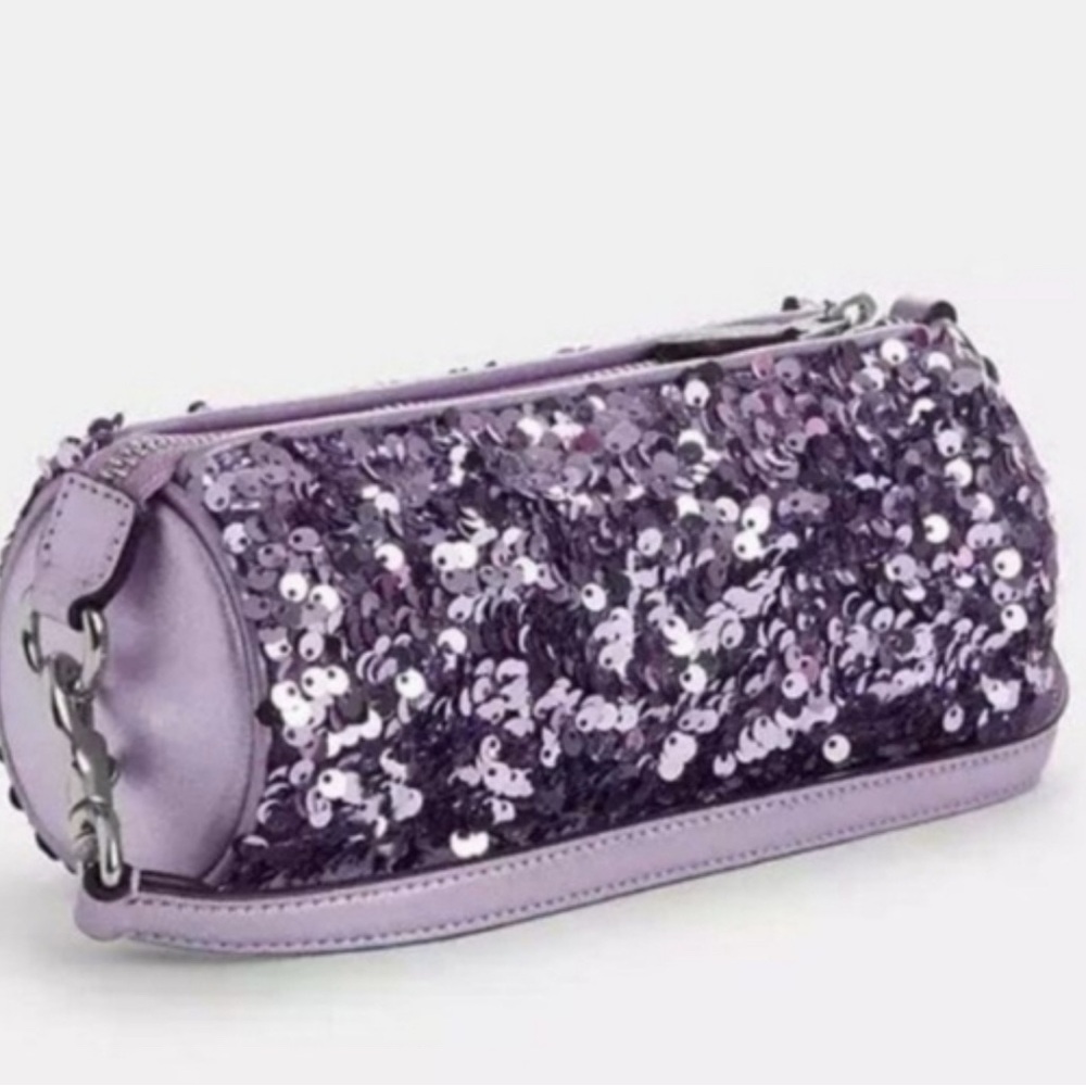 Coach - Nolita Lilac Sequin Barrel Bag NWOT - Picture 3 of 4